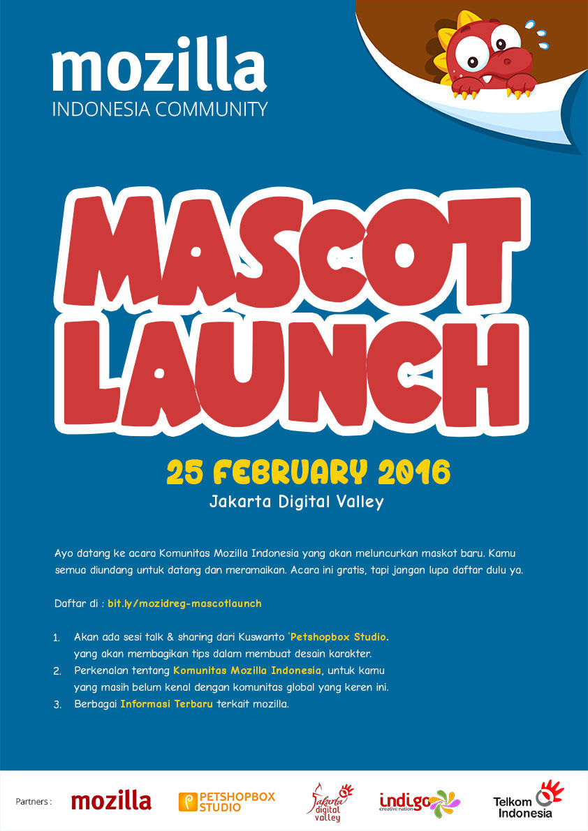 Mozilla Indonesia Mascot Launch