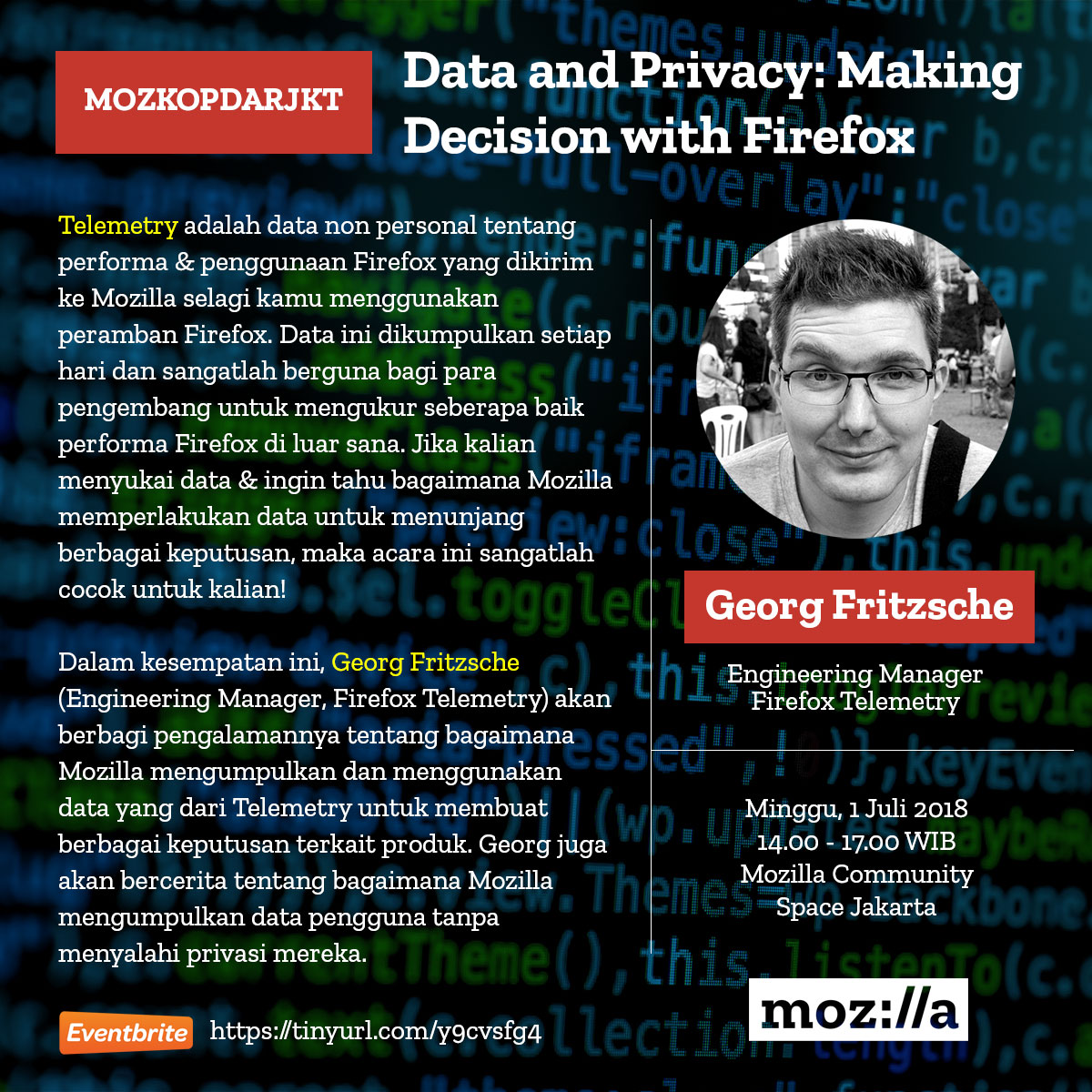 MozKopdarJKT, Data and Privacy: Making Decision with Firefox